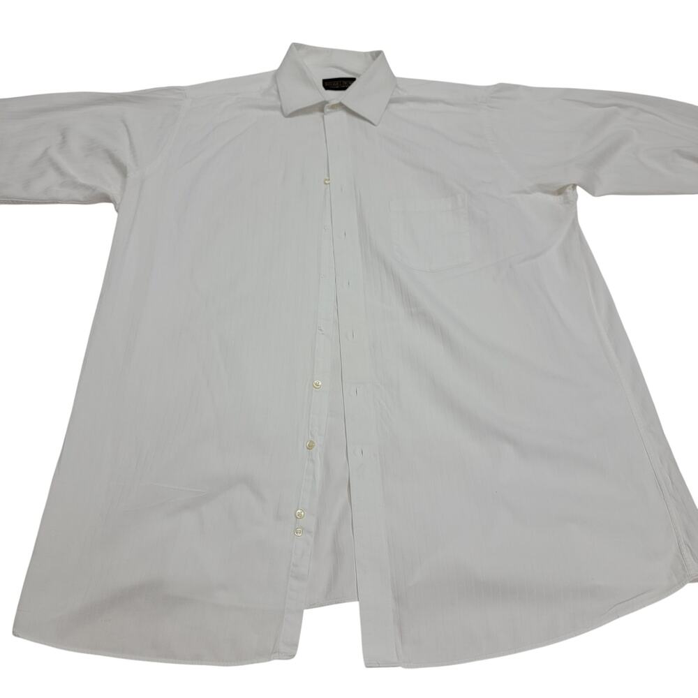 Donald Trump Signature Mens 19 36/37 Tall White Shirt READ MISSING BUTTONS